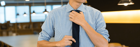 身だしなみに気を遣っている男性